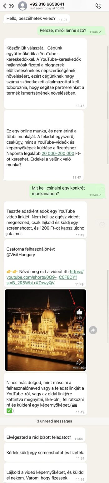 彼らはパキスタンの電話番号から人々を募集してvisithungaryの投稿を後押しします