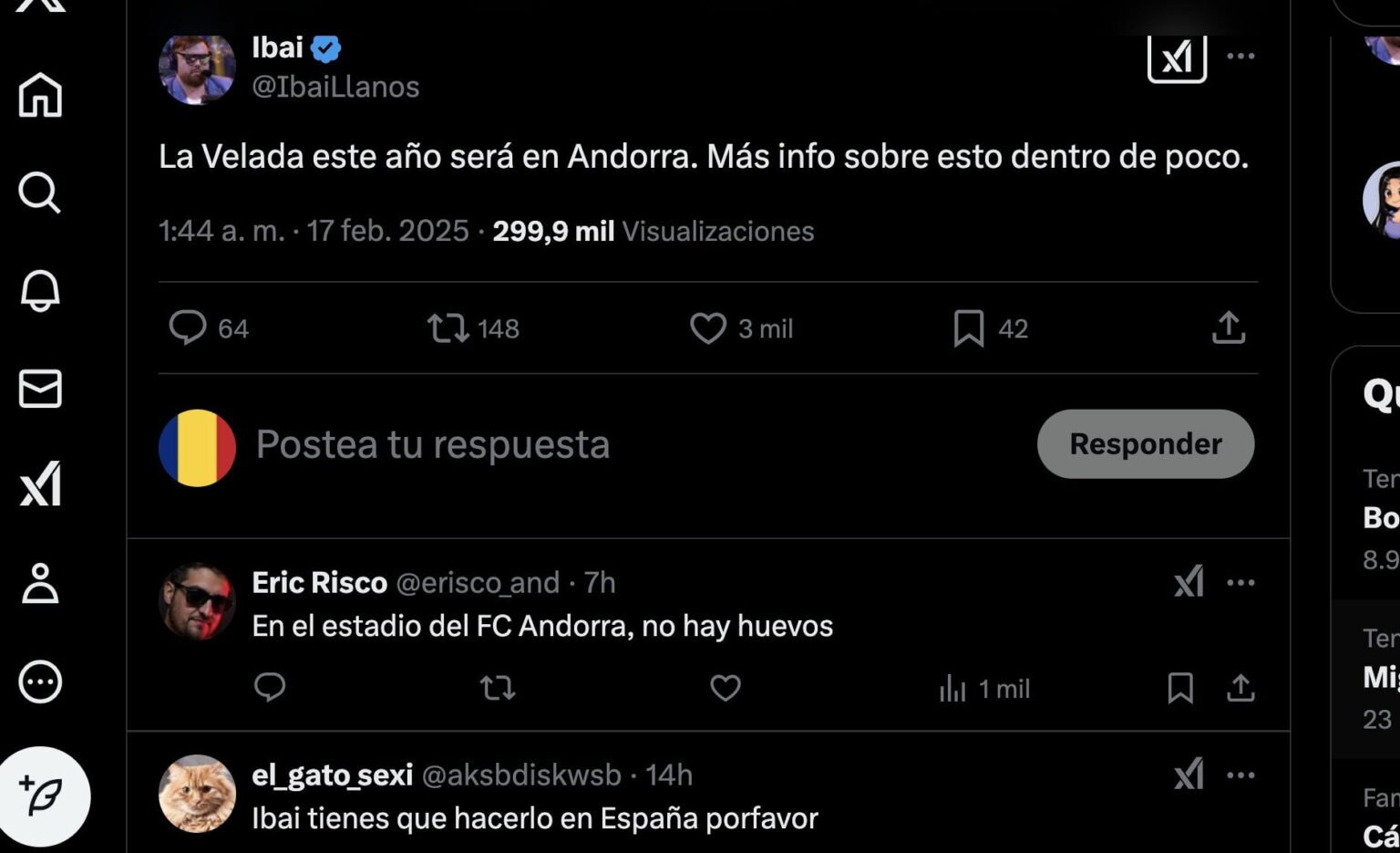 イバイの発表は、YouTuberの間で戦っているAndorra The Velada 5で冗談を言っていますか？