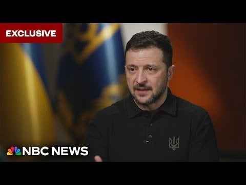 NBCS Kristen WelkerとのZelensky大統領のインタビュー。 Zelenskyは本当の外交官です。