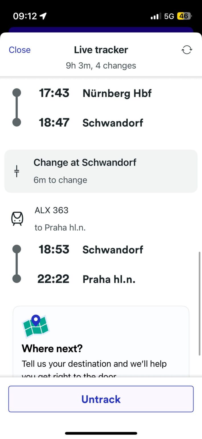 Alxはドイツからの列車