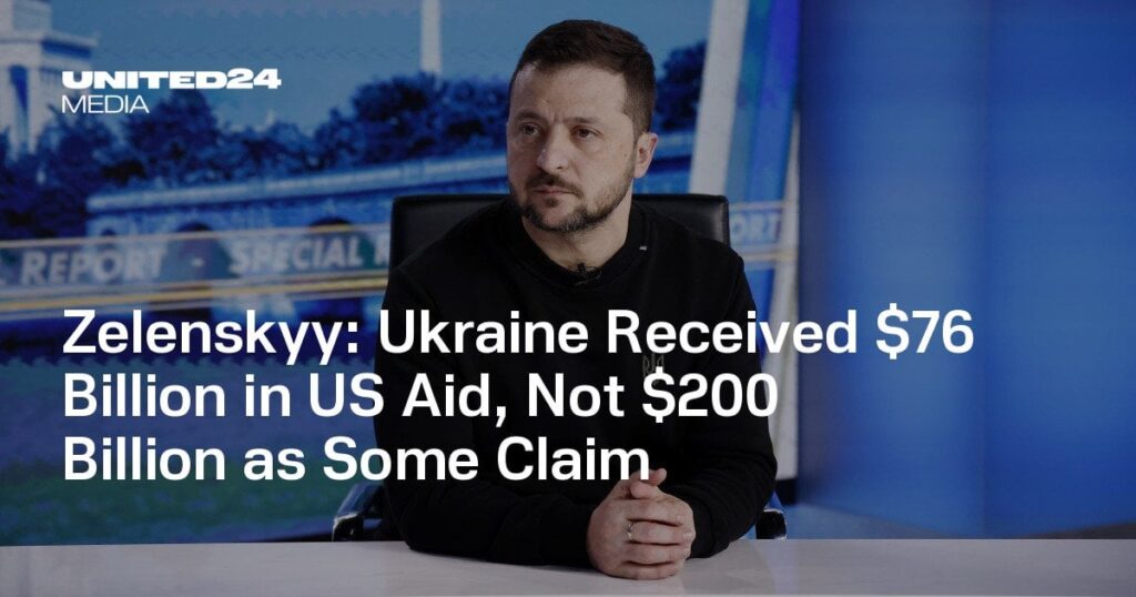 Zelenskyy：ウクライナは米国の援助で760億ドルを受け取りました。