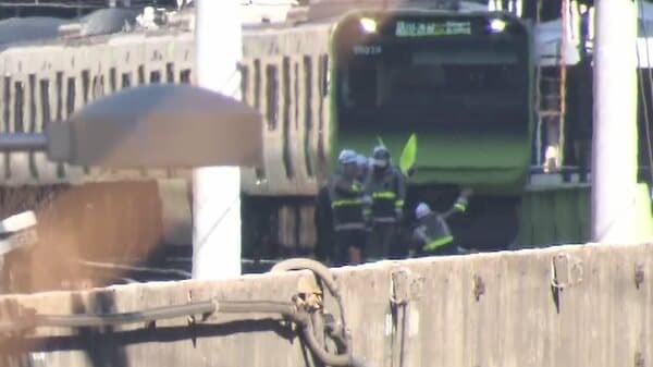JR山手線内回りが並行する京浜東北線の線路利用して運転を再開…運転席の信号が赤から切り替わらないトラブル