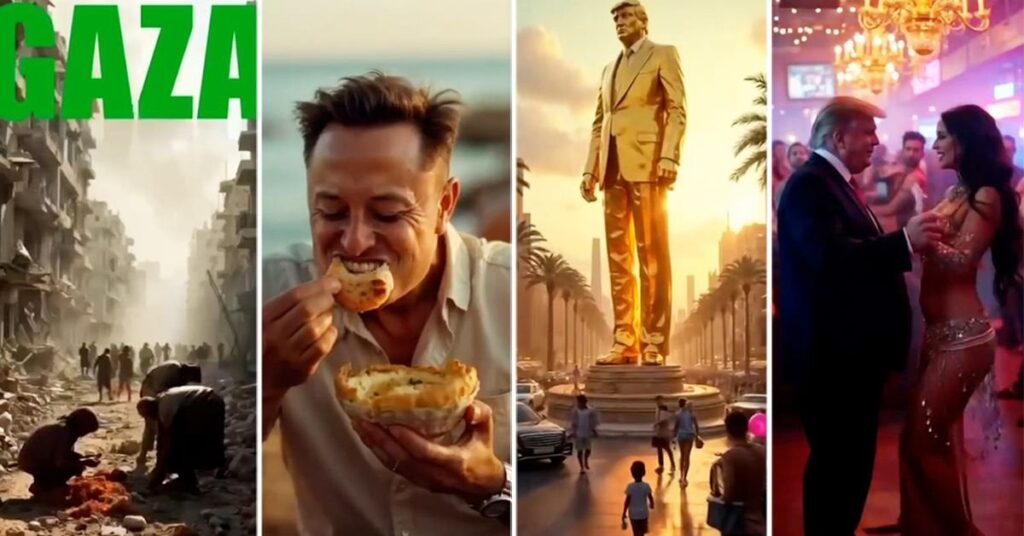 ドナルド・トランプは、ガザに対する彼のビジョンの奇妙なInstagramのビデオでショック
