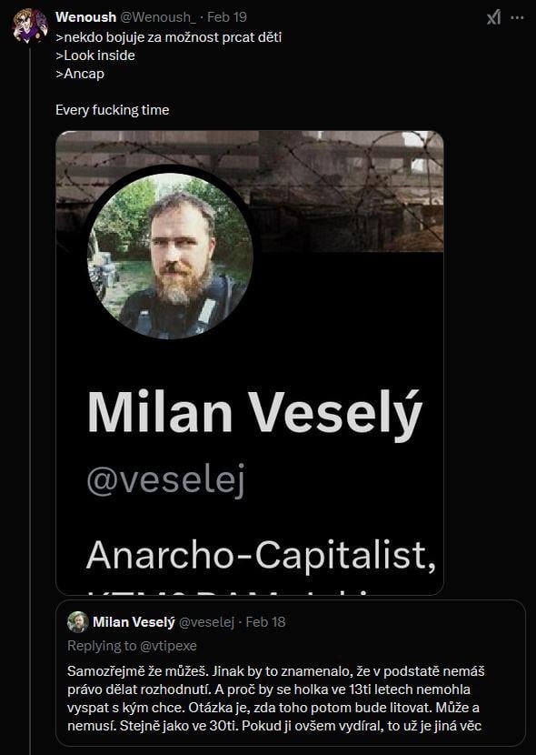 そこにancap、ancapはここ-Pedo -Phaudalism。または、Twitterの男のように、私は初めてAncapitesを見ません。