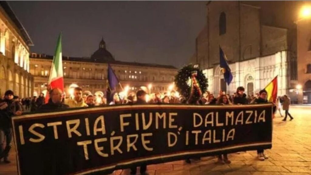 ボローニャのFDIユースウィング：「イストリア、リエカ、ダルマチアはイタリアの土地です」