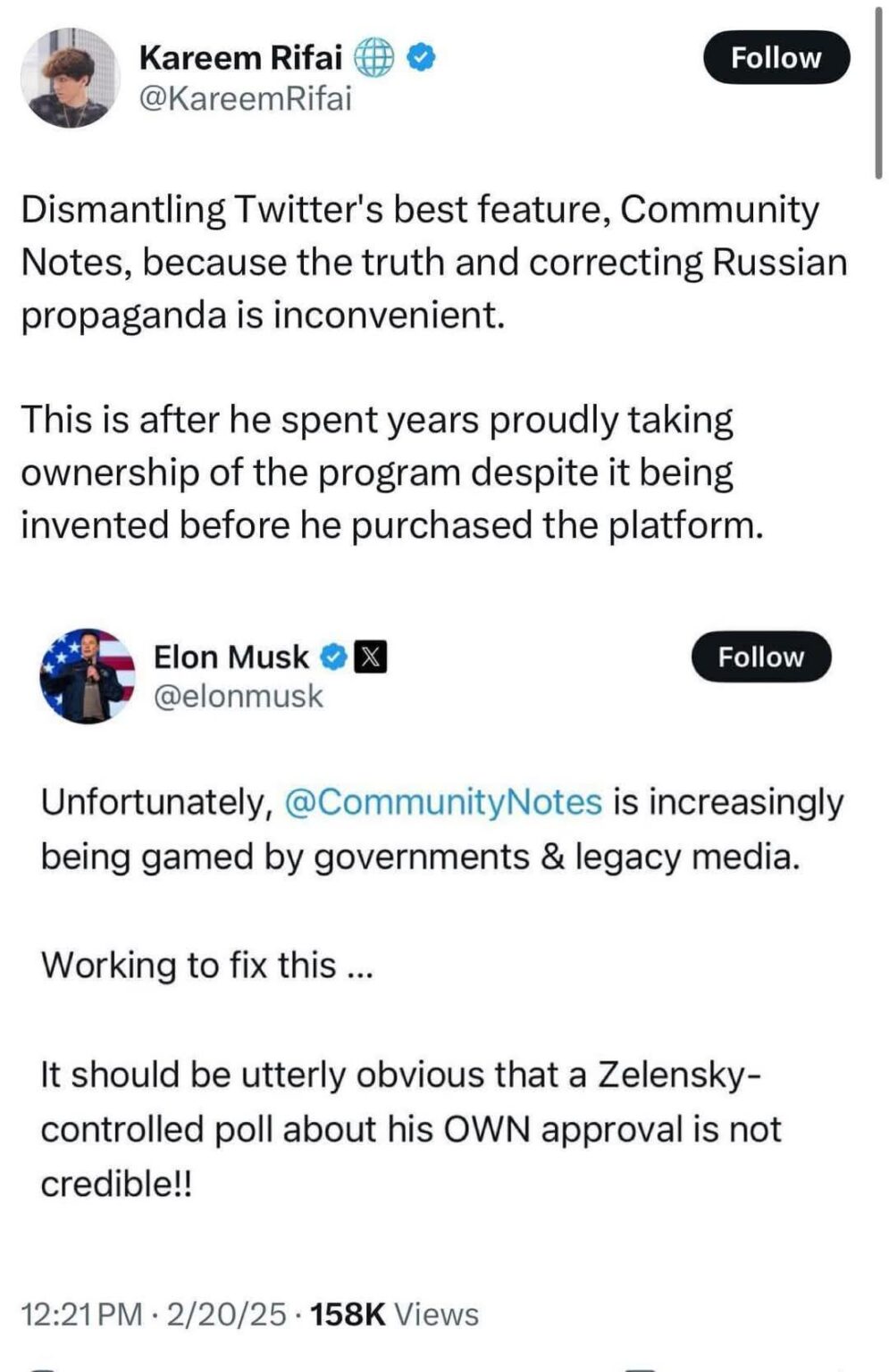 Elon Muskは、Xのコミュニティノート機能をキャンセルしました。なぜなら、それは彼のロシアの嘘で彼を呼んだからです。ムスクはロシアのプロパガンダです