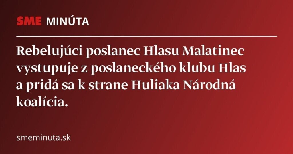 マラチネックは音声グループから出て、フリアックの国民連合に参加します