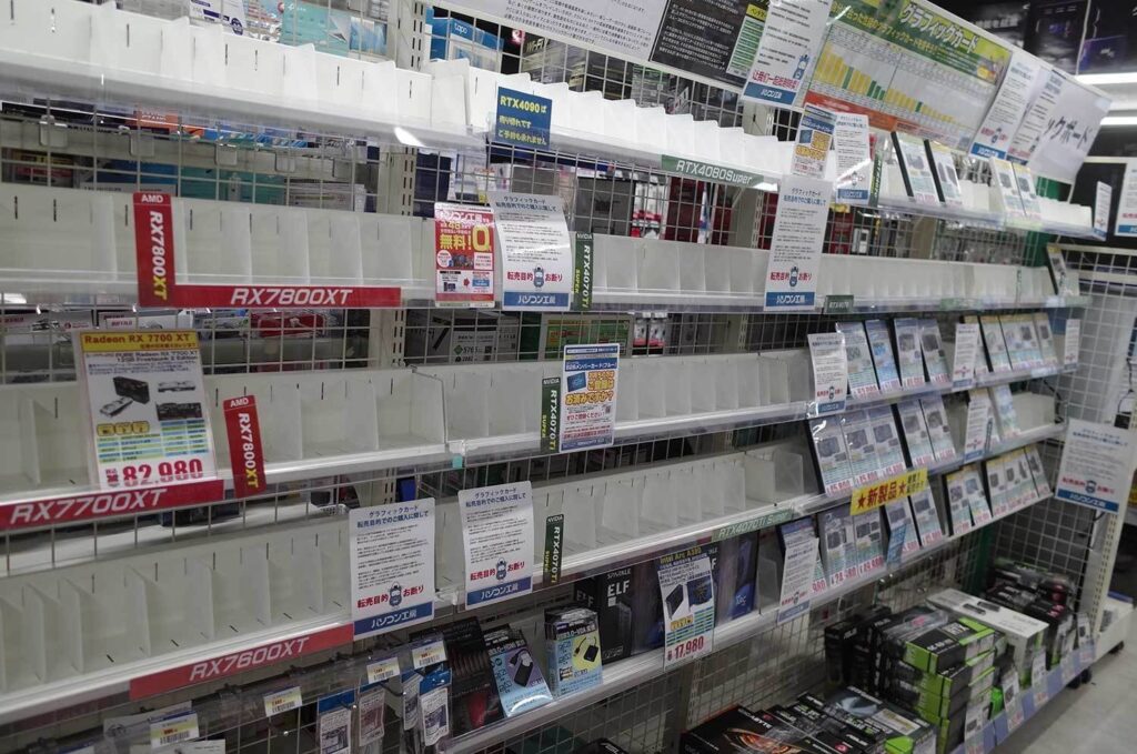 グラフィックカードが各店頭から消え去る