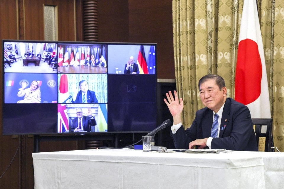 日本は、「間違ったレッスン」を避けるためにウクライナに対するG7統一を促します