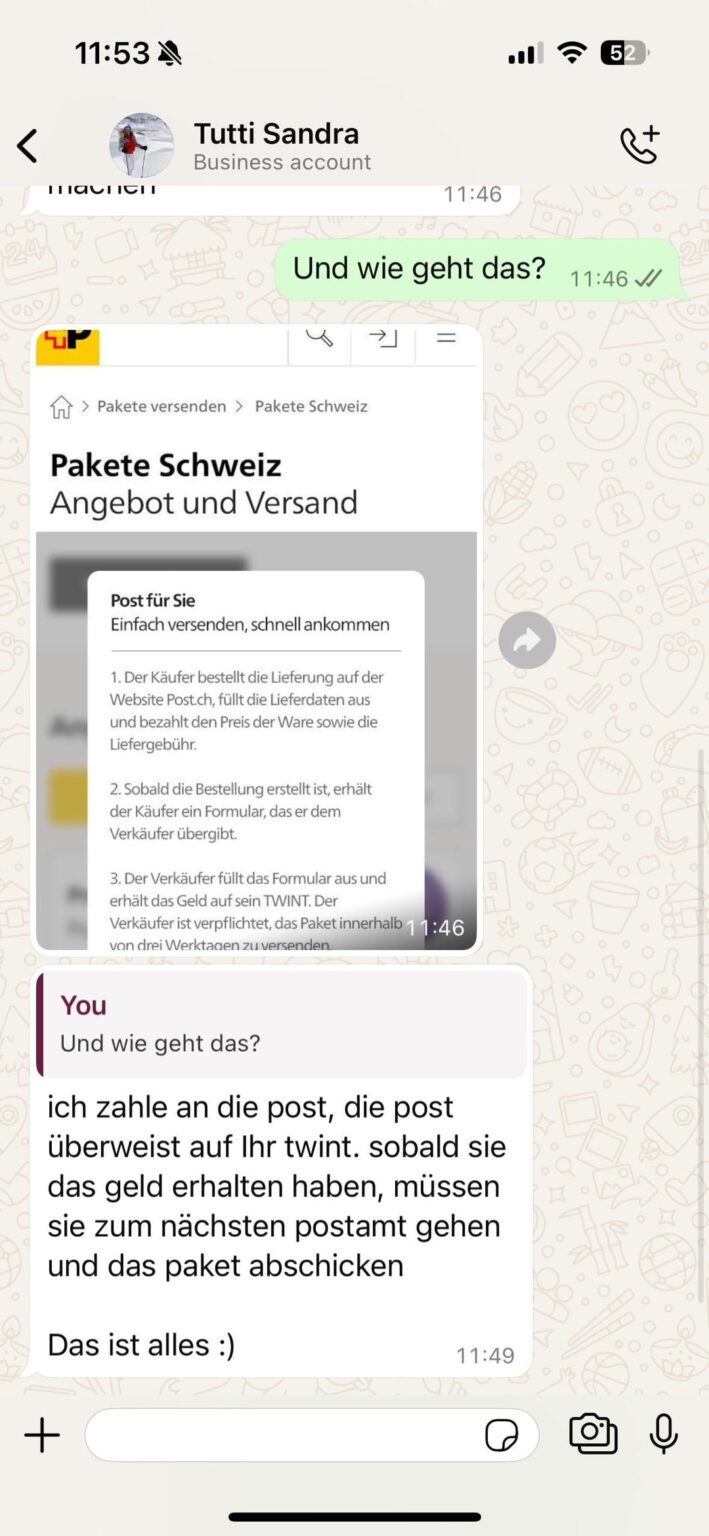Tutti詐欺。私にとっては新しいものでした。彼女は私にWhatsAppで彼女とチャットするように頼みました、そして彼女は私にこれを送ってくれました。この「スクリーンショット」はフォトショップです…