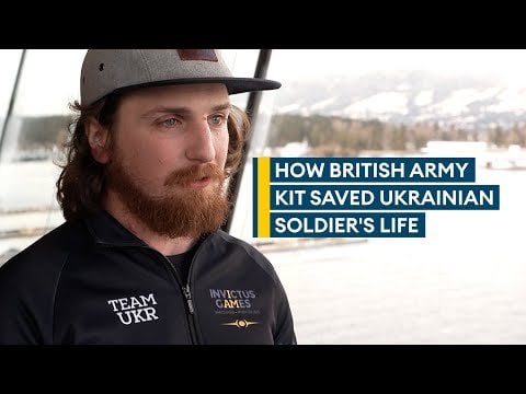ロシアの迫撃砲の攻撃によるウクライナ人のヒットは、英国がサプライされたキットが彼の命をどのように救ったかを明らかにしています