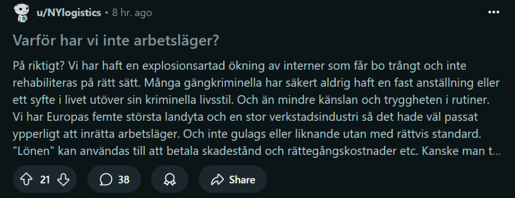 Ir/Swedenの人々の何が悪いのですか？