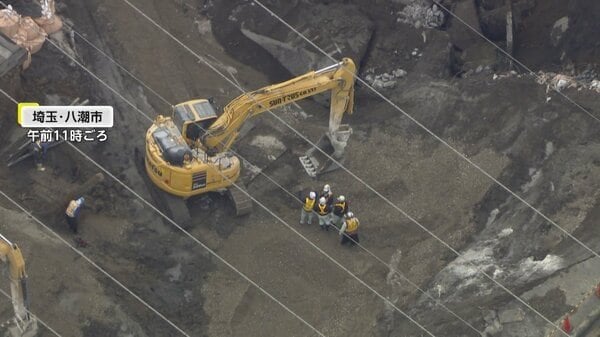 下水道の使用制限を出している市や町に水の使用を控えるよう呼びかけ　道路陥没事故でトラック運転手の救助難航　埼玉・八潮市