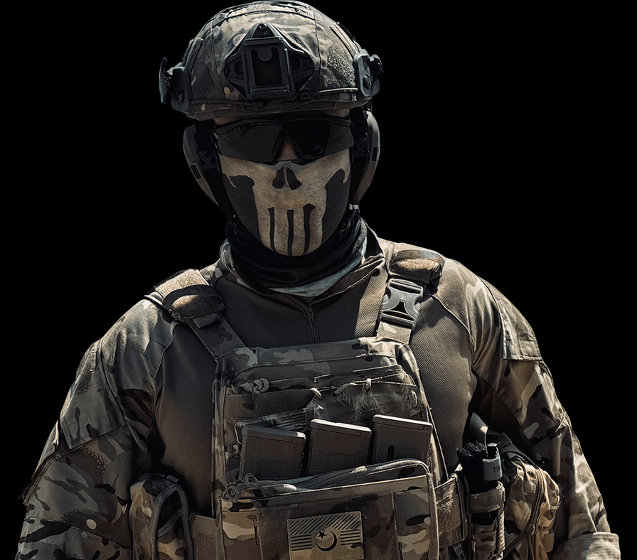 ウクライナ軍のバシキル部隊の兵士の一人。 Bashkirユニットは、Bashkortostanの独立のために戦っているBashkortostanの民族Bashkirsと原住民で構成されています