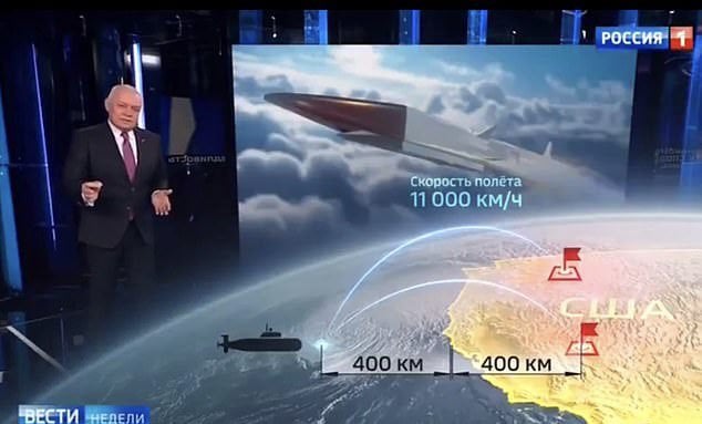 ドナルド・トランプは、ロシアの州の戦争を始めたことでウクライナを非難している一方で、ロシアの州のテレビは視聴者に米国をどのように核にするかを示しています。