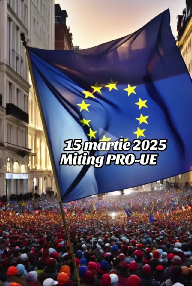 Pro -eu Rally 3月15日 - ブカレスト-VICTORIEI広場
