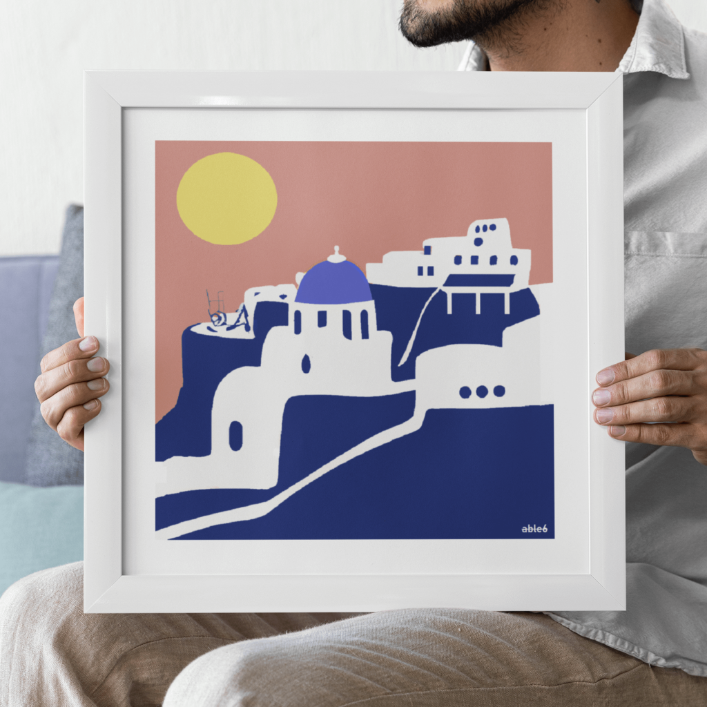 Santorini Sunset、Original Art by Able6（Me）