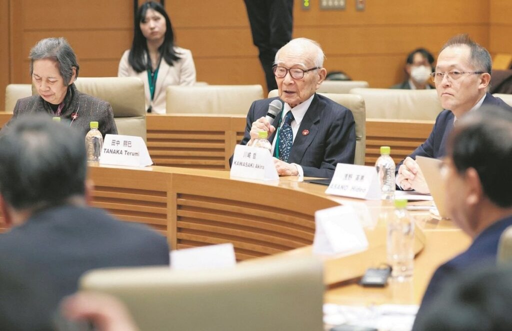 核禁止条約会議参加に自民党だけが「ノー」 被団協・田中熙巳さん「日本は先頭に立って」の声が届かない