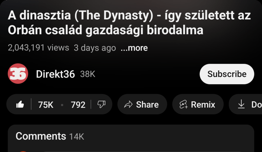 DiRekt36：The Dynasty -3日間で200万回の視聴