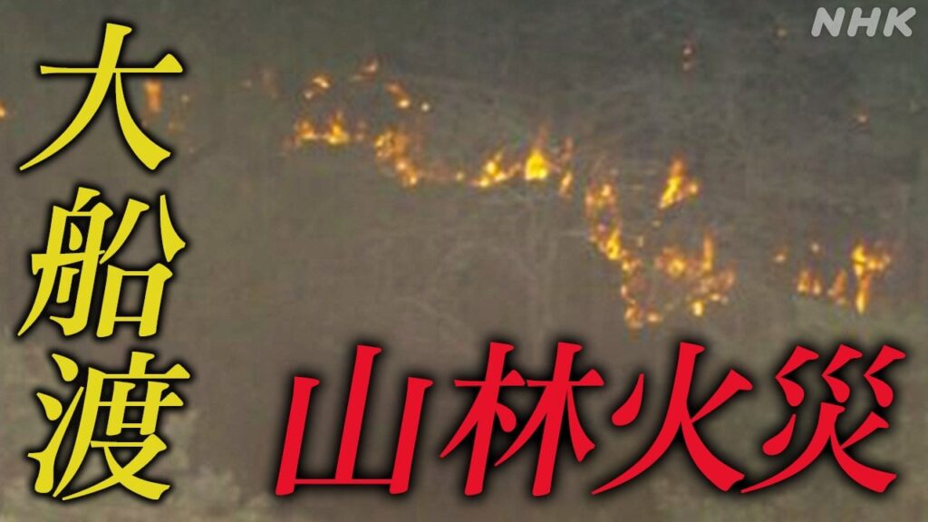 岩手 大船渡 山林火災 住宅近くまで延焼のおそれ 避難指示も