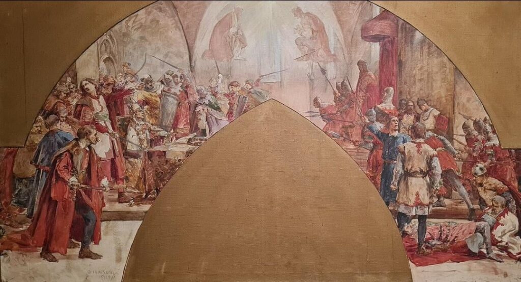 1397年のこの日、「血まみれのクリゼベチ評議会」が開催されました - ハンガリーのクロアチア王ジグムントがクロアチアの禁止stjepan lackovicを詐欺で殺した虐殺が行われました。