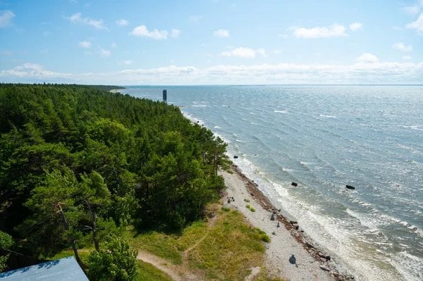 夏のエストニア島、ヴォルムシへの訪問