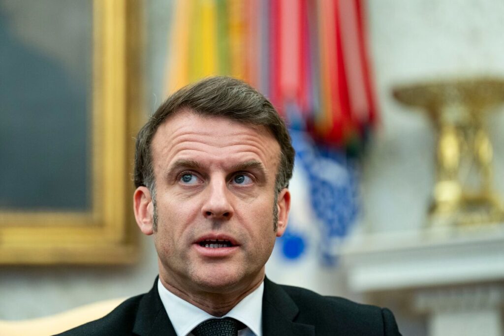 マクロン大統領、欧州のウクライナ支援をロシアは指示できずと主張 - Bloomberg