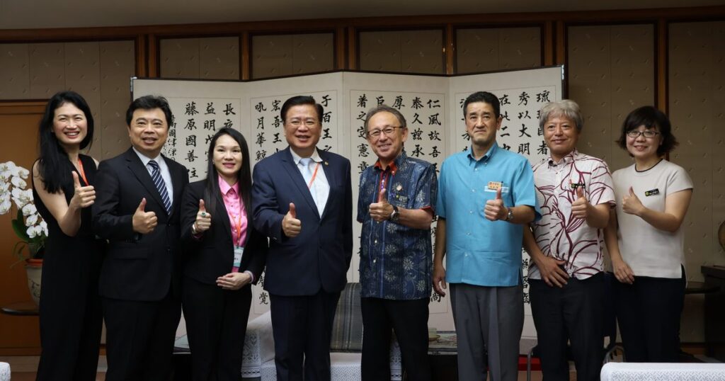 台湾との連携強化を　デニー知事と商業総会の理事長が面談　沖縄 - 琉球新報デジタル
