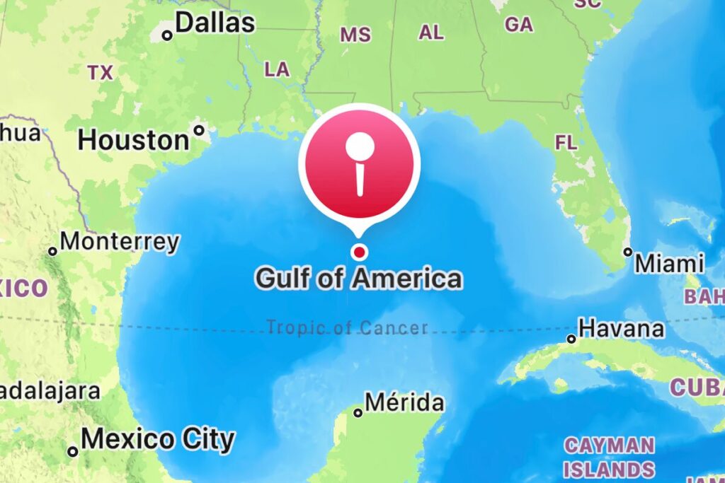 アップル、地図アプリで「メキシコ湾」を「アメリカ湾」に名称変更 - Bloomberg