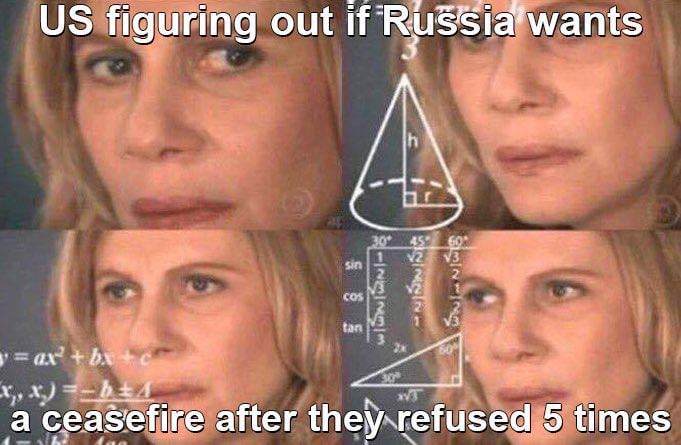 ロシアは平和を望んでいません。ロシアはウクライナを望んでいます。