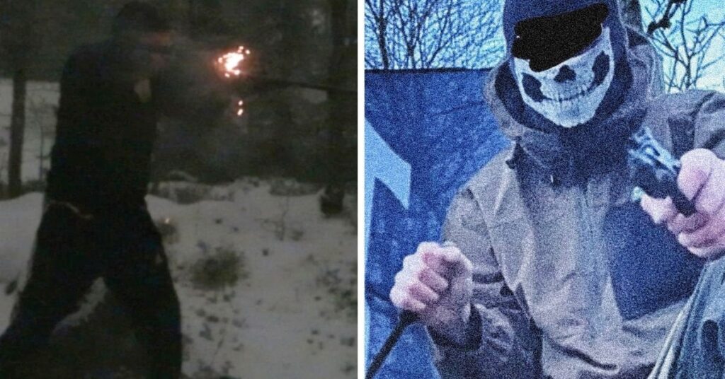 ナチスのネットワークはスウェーデンで武器でポーズをとっています：「Ararming」