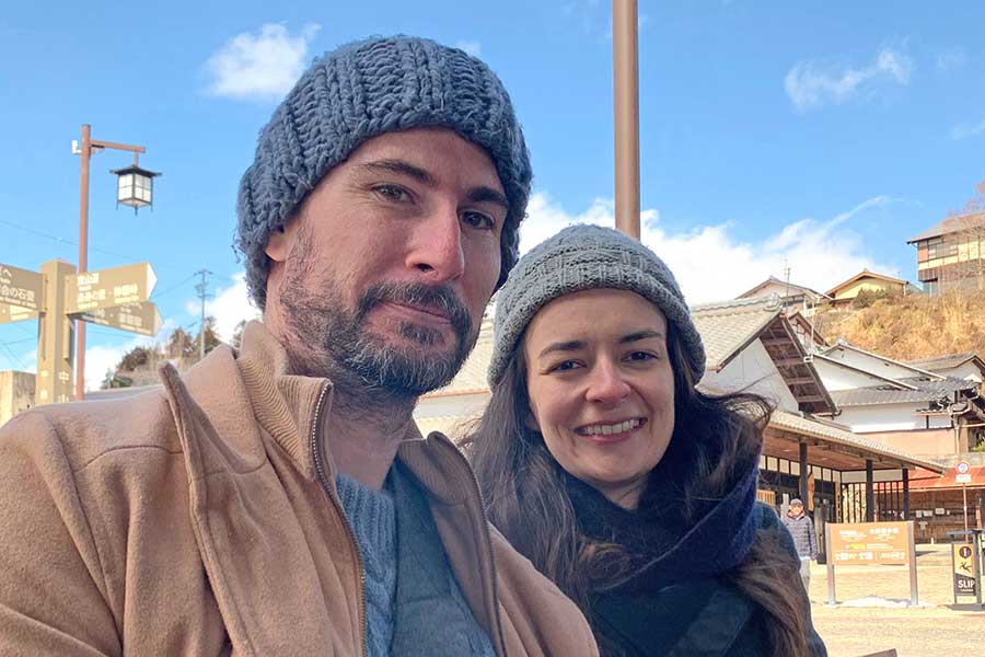 オーストラリアから来た（左から）グレッグさんとアシュリンさん【写真：Hint-Pot編集部】