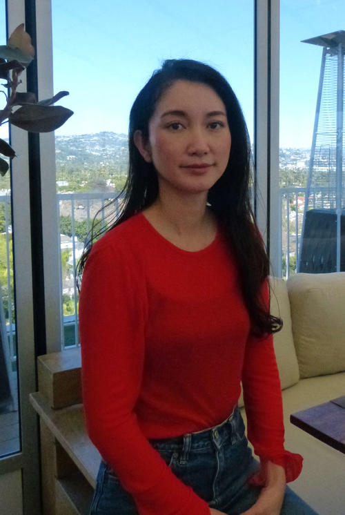 米アカデミー賞授賞式から一夜明け、取材に応じる伊藤詩織監督（撮影・千歳香奈子）