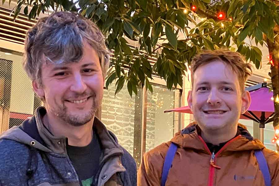 オーストラリアから来た（左から）ジャレッドさんとカールさん【写真：Hint-Pot編集部】