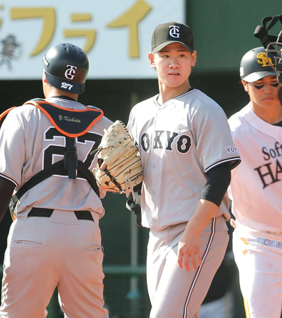 先発し４回３失点だった井上