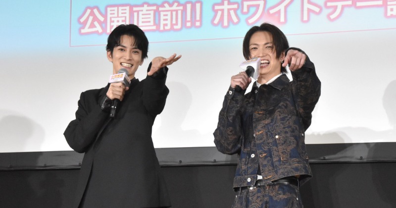 渡邊圭祐＆綱啓永、女子校でのサプライズ失敗で苦笑い「ちょっとだけ怒られた」 小窓でバレる - ORICON NEWS