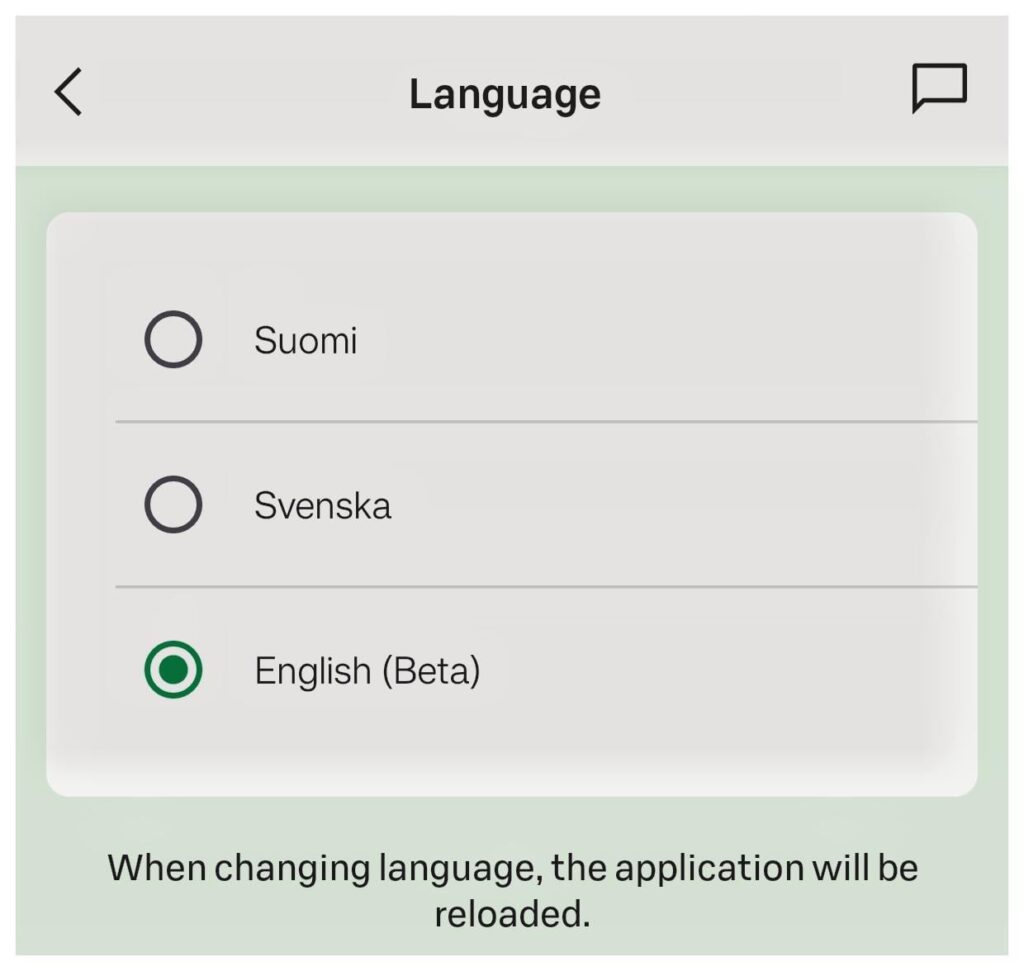 英語で（Android）アプリを使用できるフィンランドの銀行が必要ですか？