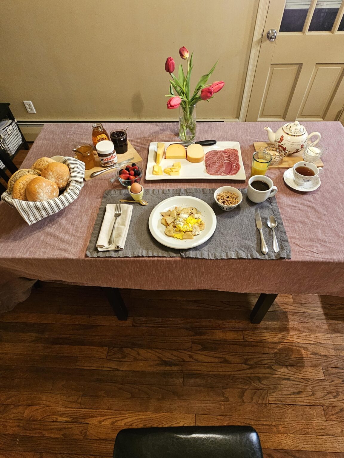 ドイツの朝食を2杯飲んでください