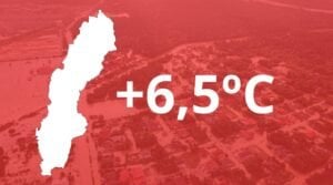 SMHIからのショックレポート：スウェーデンは6.5度暖かくなることがあります