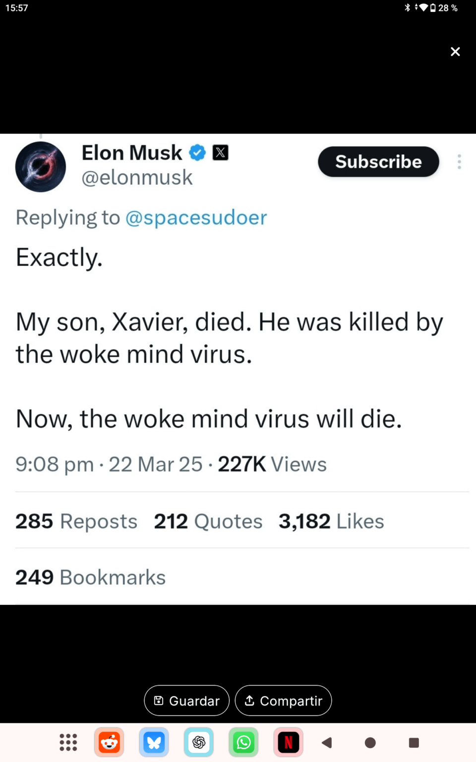 イーロン・マスクはタラドです