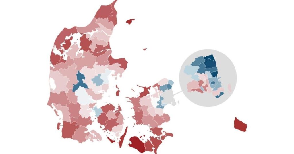 リベラルアライアンス税計画：大きな救援 [Personer på Lolland vil i gennemsnit få en skattelettelse på 2.728 kr, personer i Hørsholm vil i gennemsnit få en skattelettelse på 30.801 kr]