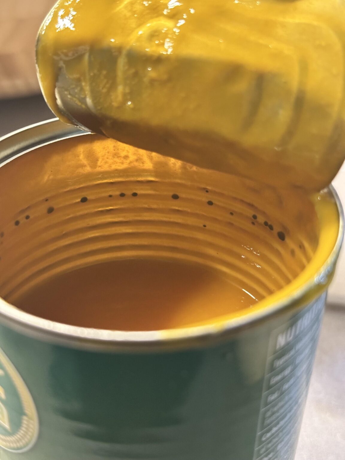 缶詰の中の黒い点