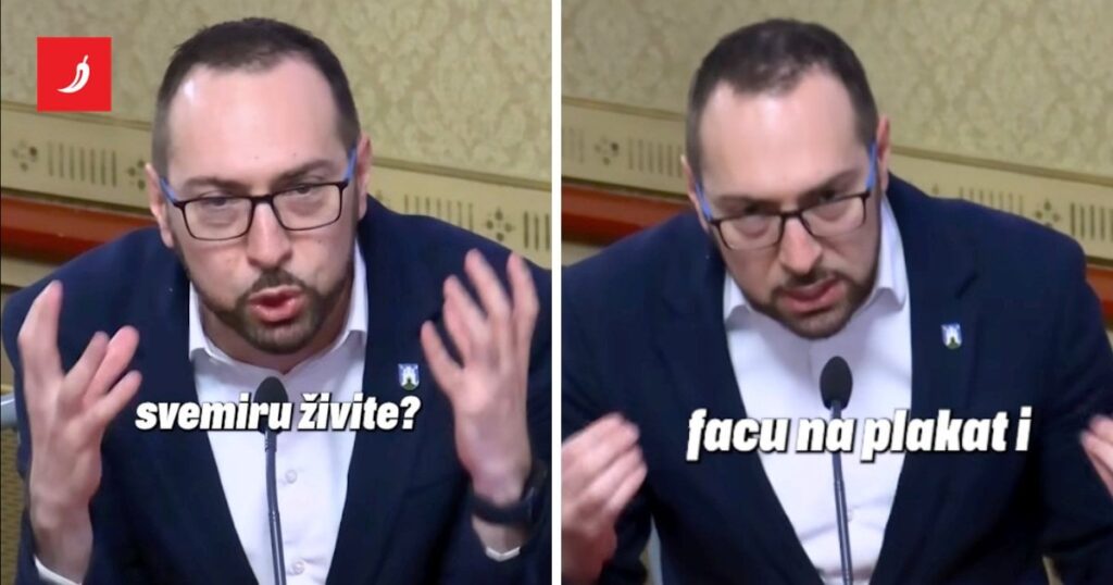 Video Tomasevicは激しく攻撃されましたLovric：どこで路面電車の縞模様を作りますか？