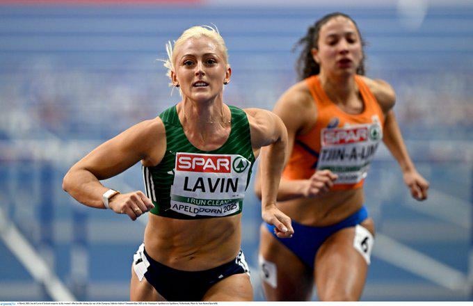 サラ・ラビンは60mのハードル・セミ・ファイナルで2位に終わった