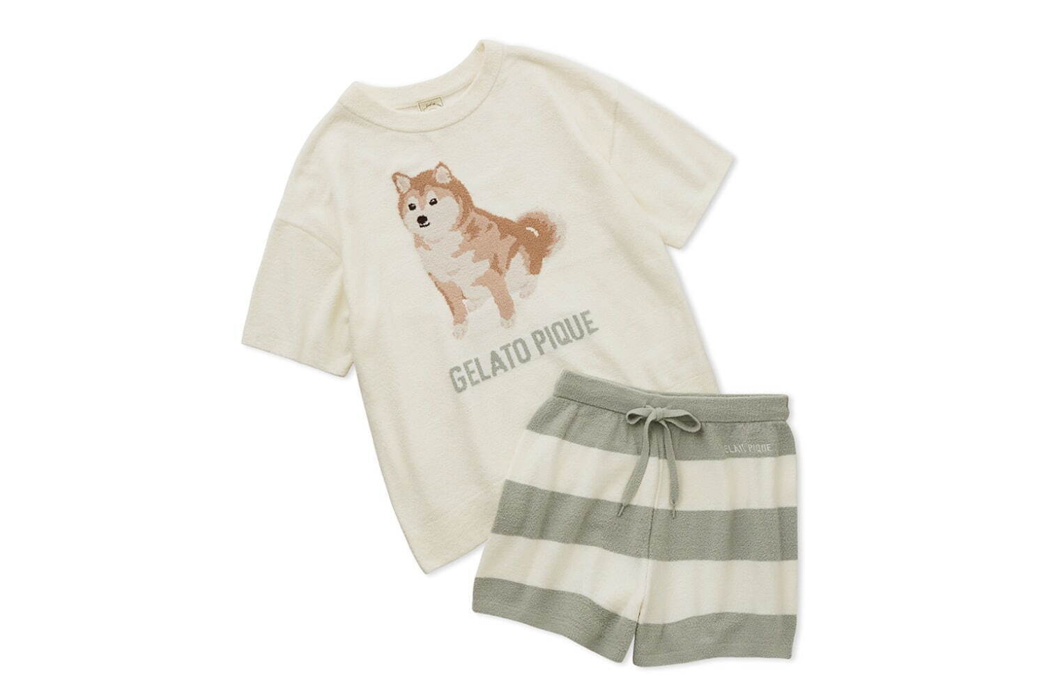 柴犬ジャガードプルオーバー＆ショートパンツ 13,970円