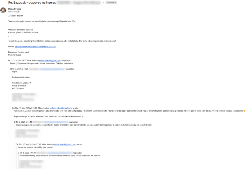 詐欺 /フィッシング - バゾ、新鮮、注意してください！ Virustotalがそれほど指摘していませんが...