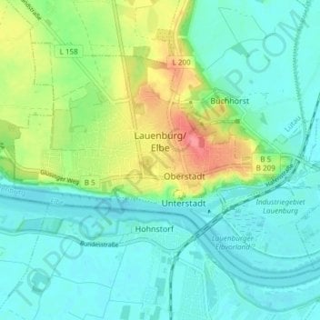 Lauenburg：1989年頃の町/エリアをモデル化する支援が必要です