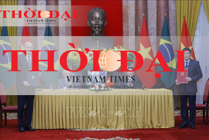 Chủ tịch nước Lương Cường hội đàm với Tổng thống Brazil