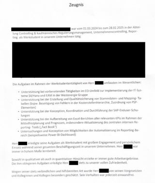 労働証明書のレビュー？