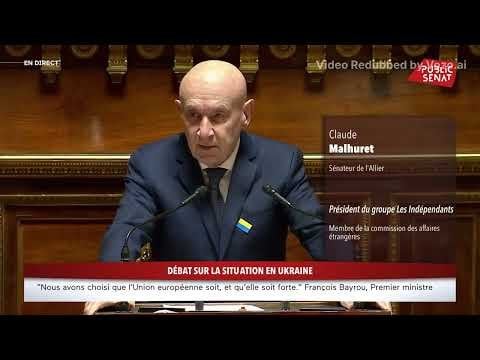 フランスの上院議員のスピーチ（AIによって英語で吹き替え）
